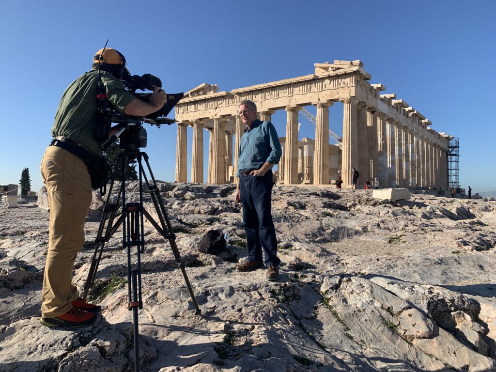 Rick Steves Art Of Europe Film Shoot Parthenon Athens 1024x768