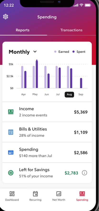 rocket money app spending