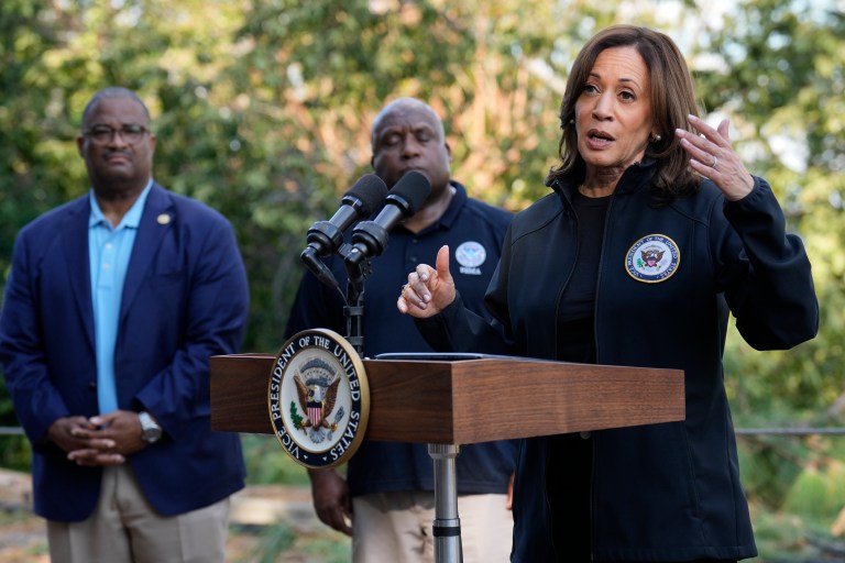 Kamala Harris, Hurricane Helene, theGrio.com