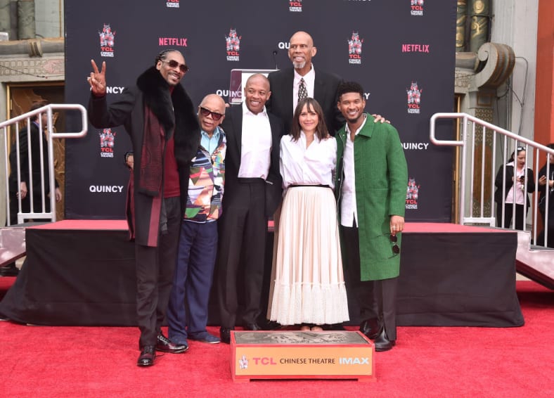 Quincy Jones Hand And Footprint Ceremony