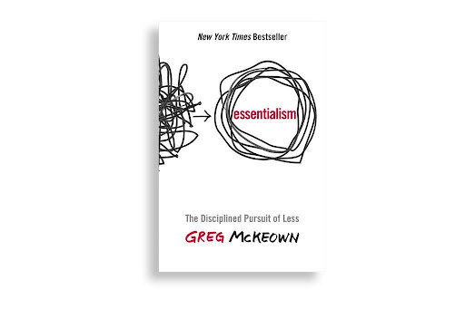 Front cover of the productivity book Essentialism by Greg McKeown.