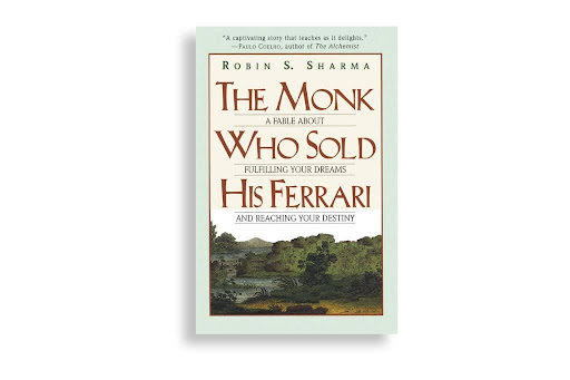 Cover of Monk Who Sold His Ferrari by Robin Sharma showing the author name and book title.