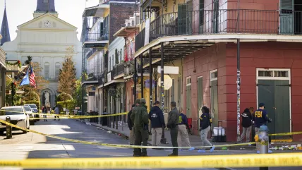 New Orleans barriers to prevent vehicle attacks were in the process of being replaced