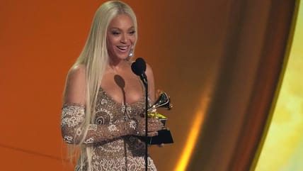 Beyoncé wins her first album of the year Grammy Award, for her landmark album, ‘Cowboy Carter’