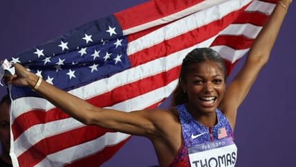 According to Gabby Thomas, a Black woman can get a decent blowout in the Paris Olympic Village!