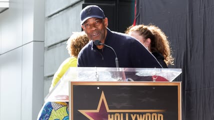 Denzel Washington shares a heartwarming moment with aspiring actress