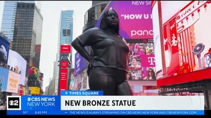 A 12-foot Black woman now stands tall in Times Square—and some folks are big mad about it