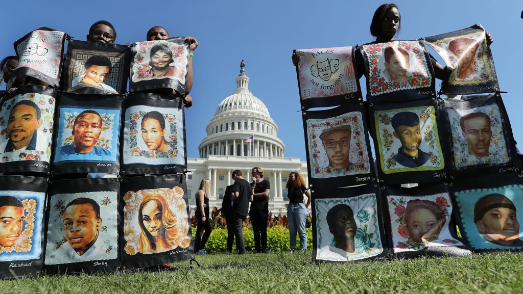 Trump, gun violence, protest, cuts, theGrio.com