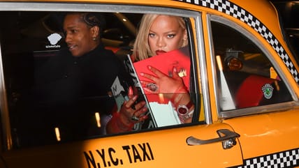 Rihanna and A$AP Rocky paint New York City red for Mother’s Day