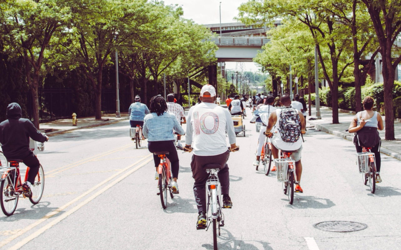 Bike ride, black bikers club