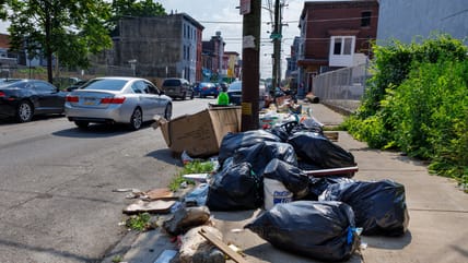 Trash piles up in Philadelphia as thousands of city workers go on strike