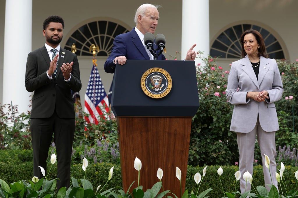 Maxwell Frost, Joe Biden, Kamala Harris, theGrio.com