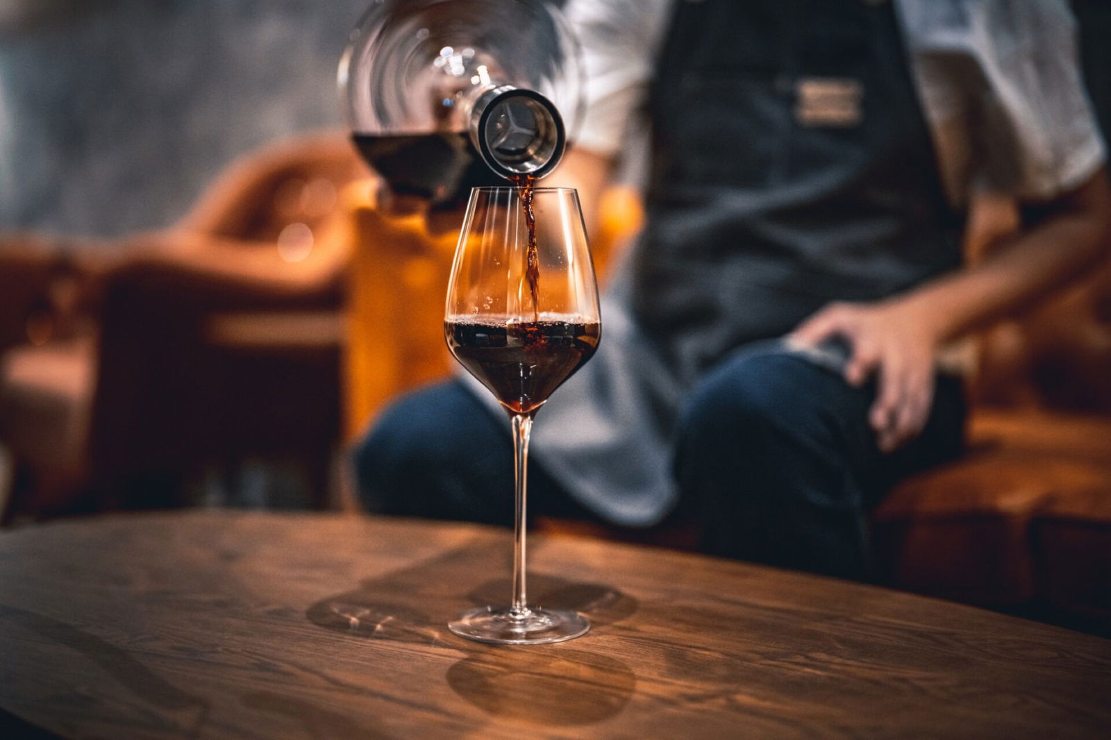 pouring wine