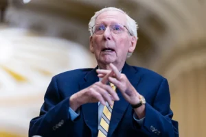 Senator Mitch McConnell Returns To Capitol Hill After Months-Long Absence