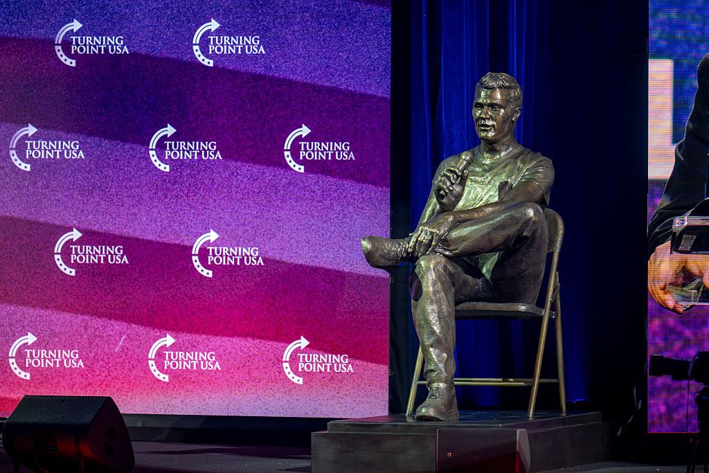Charlie Kirk Statue Unveiled On Anniversary Of Killing