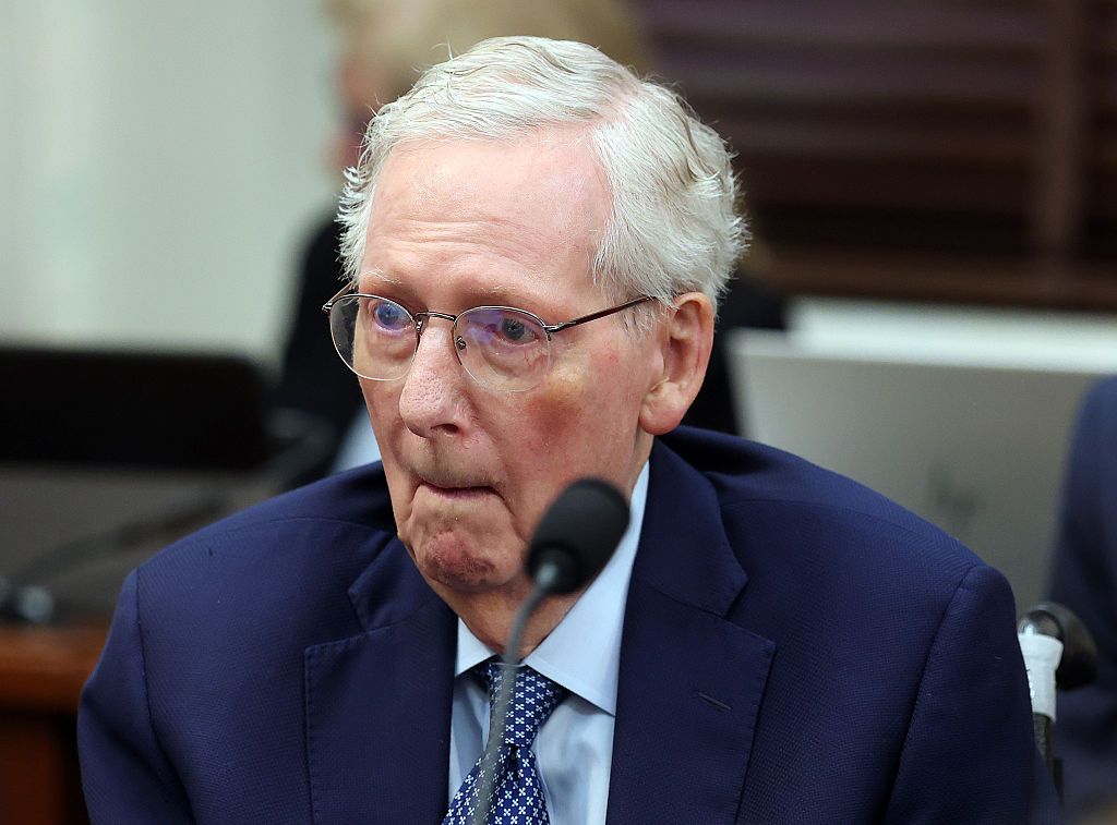 Mitch McConnell Attends Senate Agriculture Committee Meeting To Consider Agricultural Act