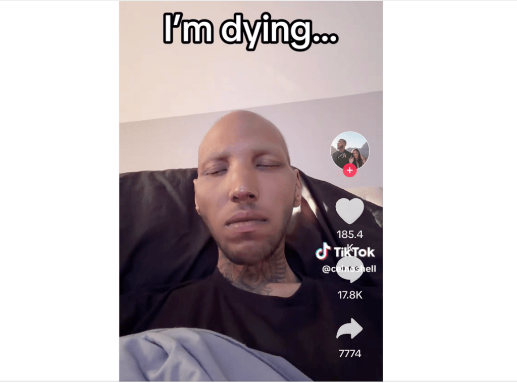 TikTok screenshot of user @celnoshel with text