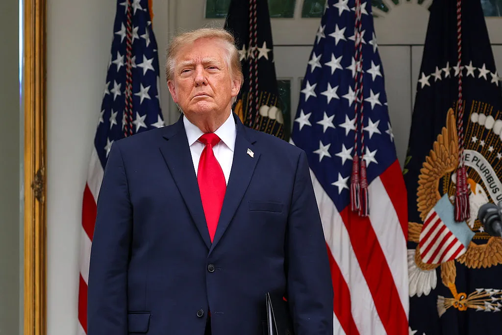 President Trump Attends Lunch In The White House Rose Garden