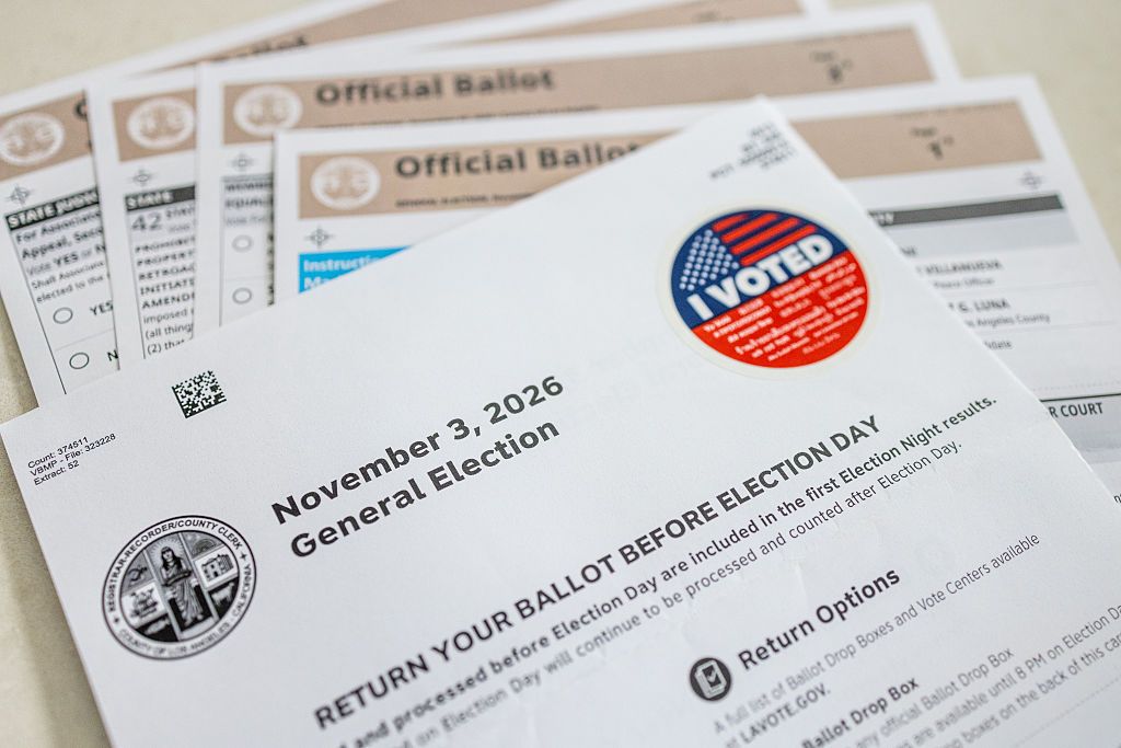 A Mailed Voter Ballot And Voter Information In California For The General Election