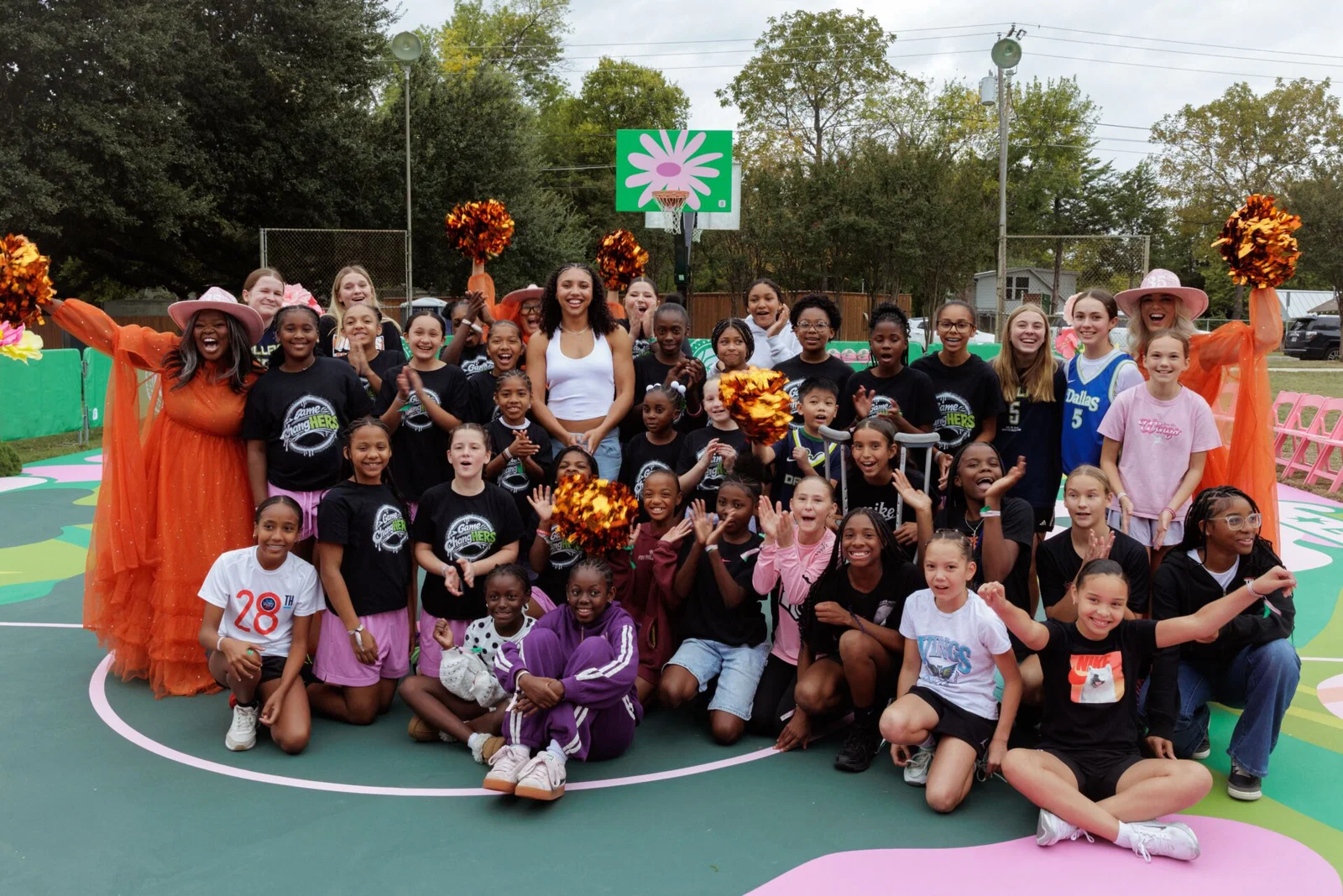WNBA Star Azzi Fudd Teams Up With Cash App To Revamp Dallas Basketball Court