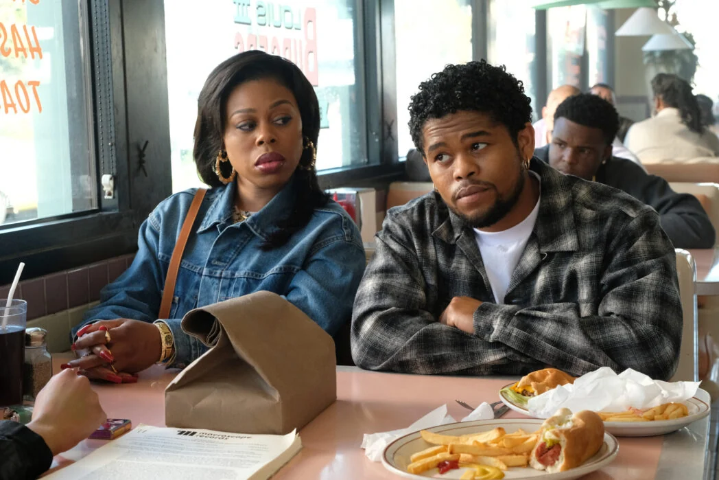 FX's The Drop: A Snowfall Saga -- “Street Matrix” -- Season 1, Episode 2 (Airs Tuesday, September 15) -- Pictured: (l-r) Gail Bean as Wanda Bell, Isaiah John as Leon Simmons.