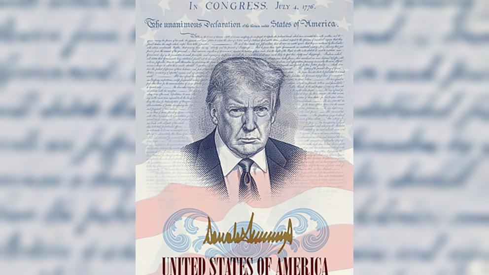 President Donald Trump passport